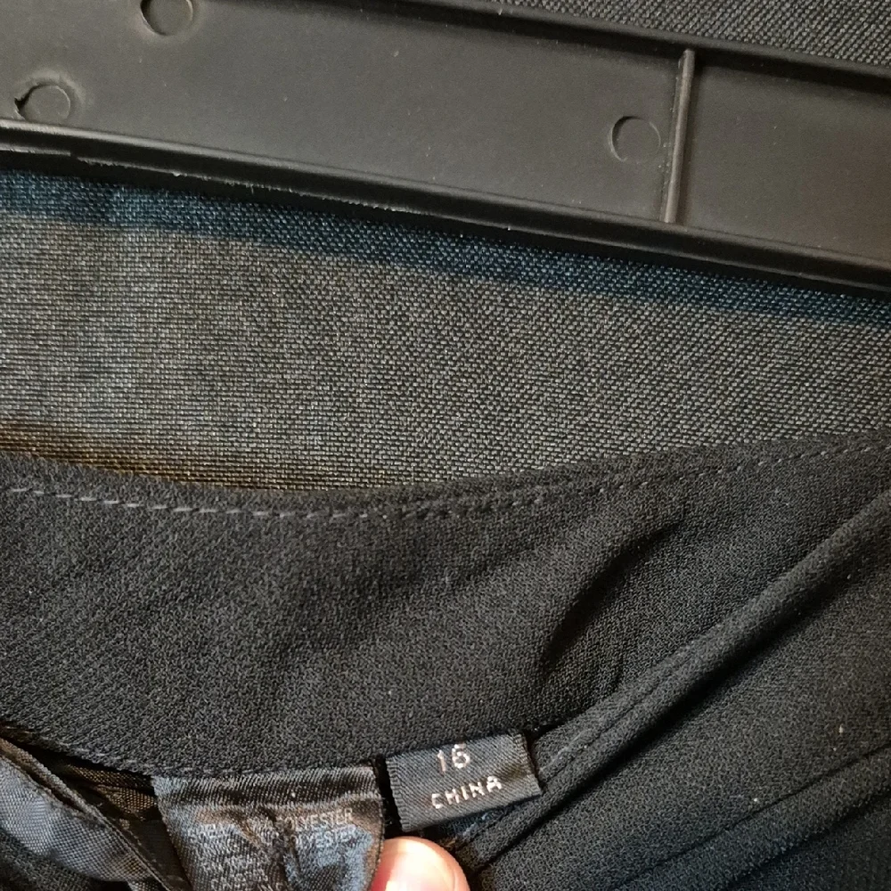 Classic Black Straight-Leg Pants